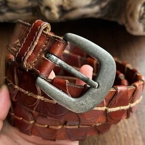 Vintage Array leather belt brown size 34-36